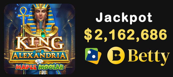 Maple Moolah jackpot win of $2.16M in January 2026